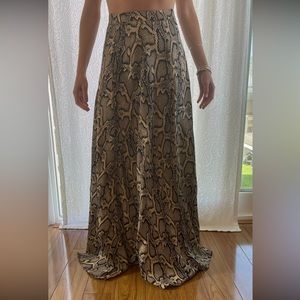 Show Me Your Mumu Python Maxi Skirt